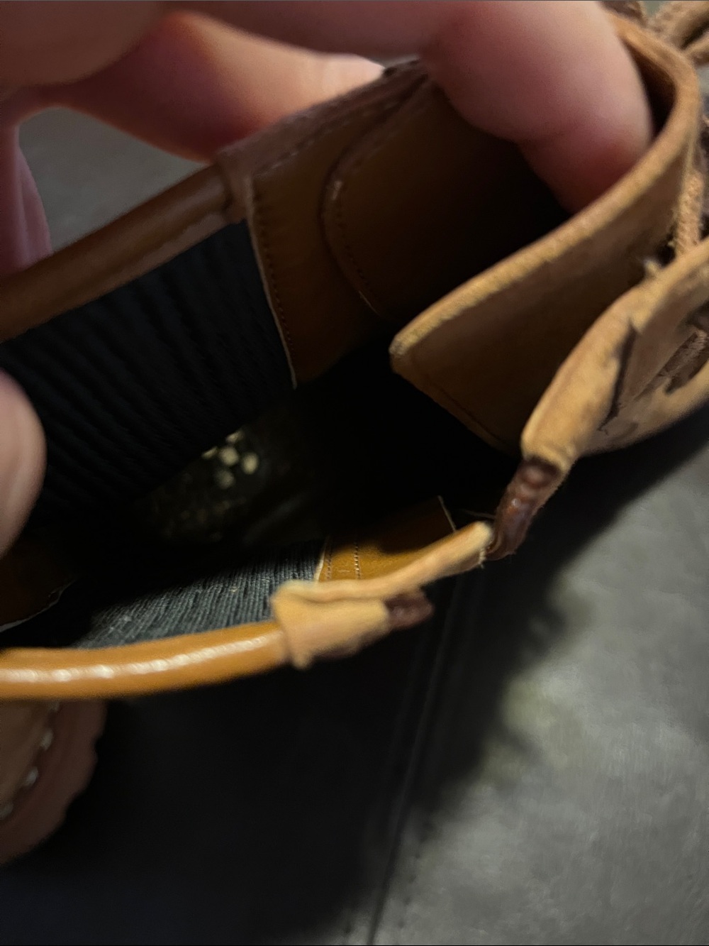 Vince Camuto Tan Suede Combat Moto Boots - Picture 8 of 8